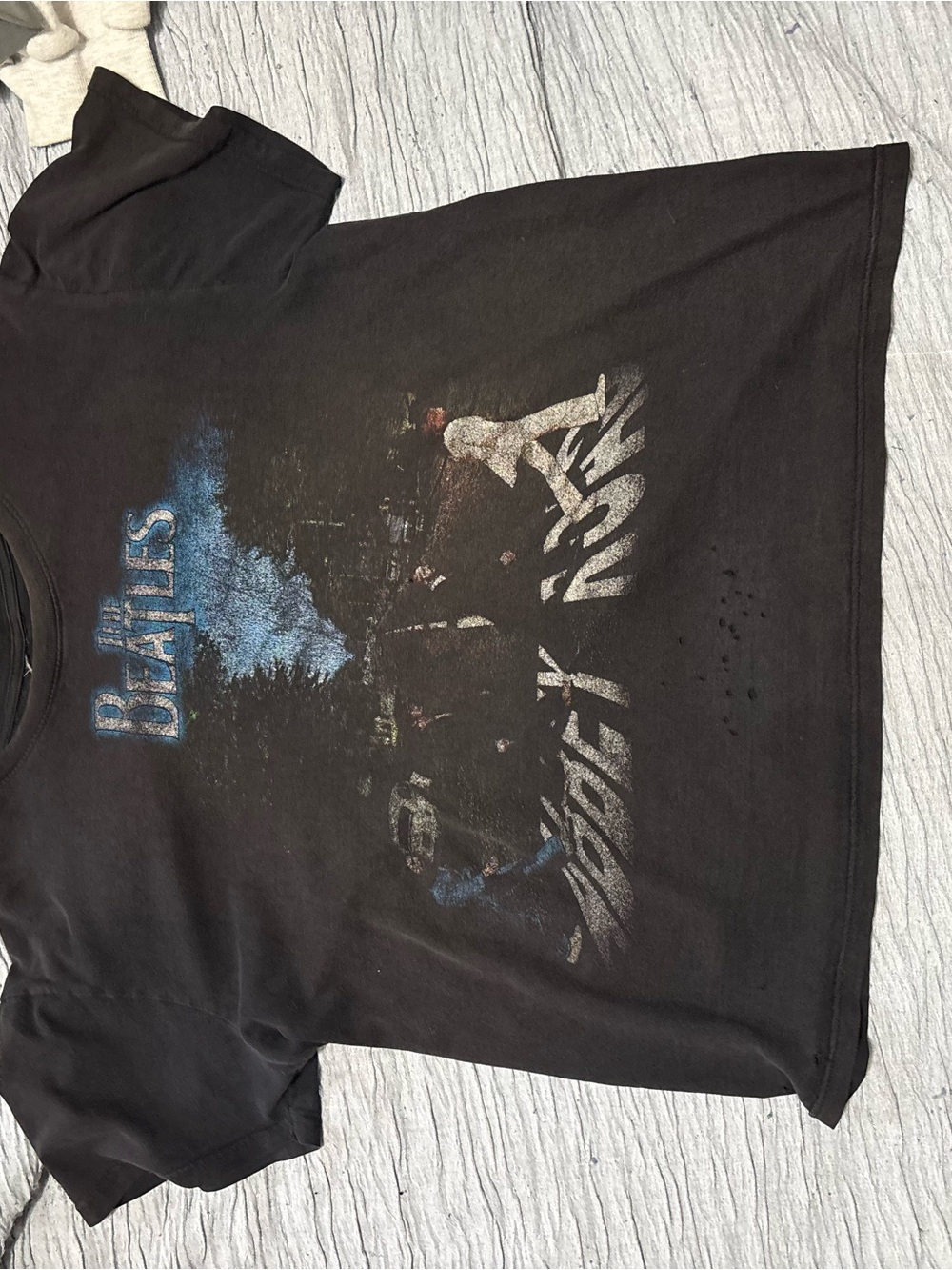 Black Beatles Graphic Tee - Vintage Band Shirt